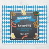 オクトーバーフェストババリアンビールバックヤードBBQパーティー ビールラベル (シングルラベル)