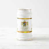 オクトーバーフェストバヴァリアクレストパーソナライズされた城 ビールジョッキ (中央)