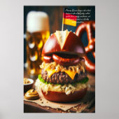 オクトーバーフェストバーガーフィースト24x36 ポスター (正面)