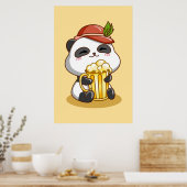 オクトーバーフェストパンダベアービール ポスター (キッチン)