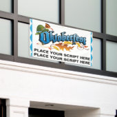 オクトーバーフェストパーソナライズされた 横断幕 (ビルの外側)