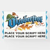 オクトーバーフェストパーソナライズされた 横断幕 (横)