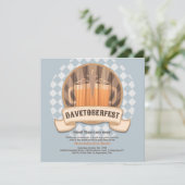 オクトーバーフェストパーティの招待状カスタム 招待状 (スタンド正面)