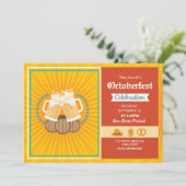 オクトーバーフェストパーティの招待状フライヤーテンプレート 招待状 (スタンド正面)