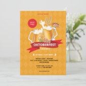 オクトーバーフェストパーティの招待状フライヤーテンプレート 招待状 (スタンド正面)
