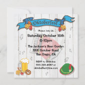 オクトーバーフェストパーティの招待状 招待状 (裏面)