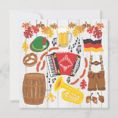 オクトーバーフェストパーティの招待状 招待状 (正面)