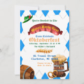 オクトーバーフェストパーティの招待状 招待状 (正面)