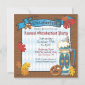 オクトーバーフェストパーティの招待状 招待状 (正面)