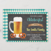 オクトーバーフェストパーティの招待状 招待状 (正面/裏面)