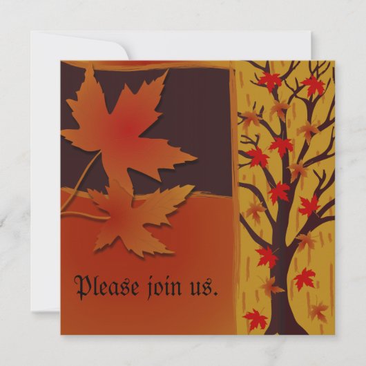 オクトーバーフェストパーティの招待状 招待状 (正面)