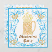 オクトーバーフェストパーティの招待状 招待状 (正面/裏面)