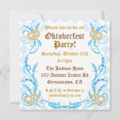 オクトーバーフェストパーティの招待状 招待状 (裏面)