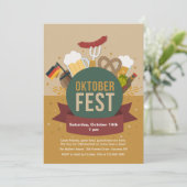 オクトーバーフェストパーティの招待状 招待状 (スタンド正面)