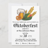 オクトーバーフェストパーティの招待状 招待状 (正面)