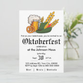 オクトーバーフェストパーティの招待状 招待状 (スタンド正面)