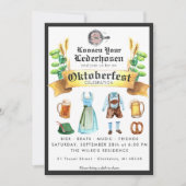 オクトーバーフェストパーティの招待状 招待状 (正面)