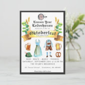 オクトーバーフェストパーティの招待状 招待状 (スタンド正面)