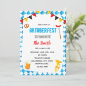 オクトーバーフェストパーティの招待状 招待状 (スタンド正面)