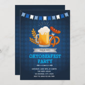 オクトーバーフェストパーティの招待状 招待状 (正面/裏面)