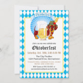 オクトーバーフェストパーティーとお祝い 招待状 (正面)