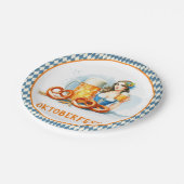 オクトーバーフェストパーティーとビールとプレッツェルai ペーパープレート (アングル)