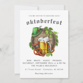 オクトーバーフェストパーティーのご招待 招待状 (正面)