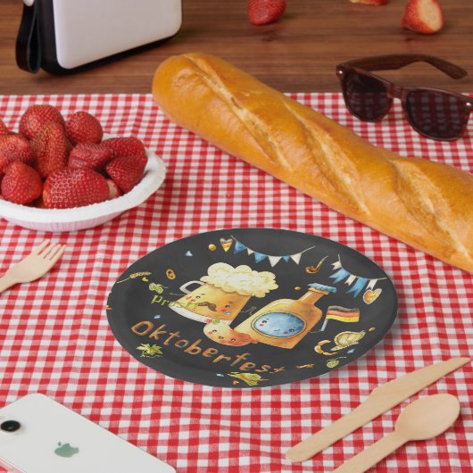 オクトーバーフェストパーティー紙プレート ペーパープレート (ピクニック)