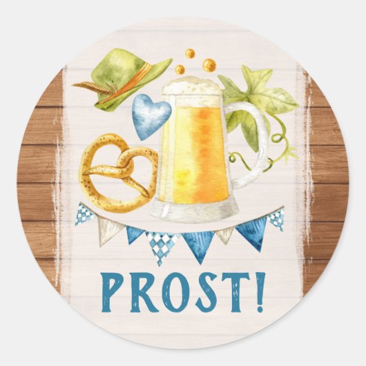 オクトーバーフェストパーティー素朴バイエルスタイン ラウンドシール (正面)