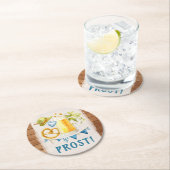 オクトーバーフェストパーティー素朴バイエルスタイン ラウンドペーパーコースター (インサイチュ)