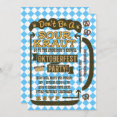 オクトーバーフェストビおもしろいール10月飲みパーティー 招待状 (正面/裏面)