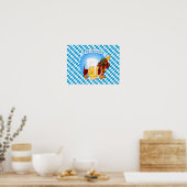 オクトーバーフェストビアハウンド ポスター (キッチン)