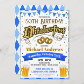 オクトーバーフェストビアバースデーパーティー招待状 招待状 (正面/裏面)