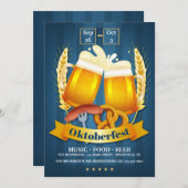 オクトーバーフェストビアーズ招待状 招待状 (正面/裏面)