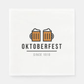 オクトーバーフェストビーフェストフェスティバル1910年以来 スタンダードランチョンナプキン (正面)