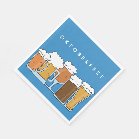 オクトーバーフェストビーフェスト。ビアコレクション。 スタンダードランチョンナプキン (角)