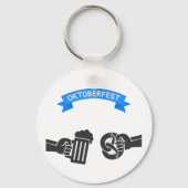 オクトーバーフェストビールおよびプレッツェルキーチェーン キーホルダー (裏面)
