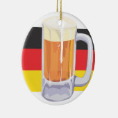 オクトーバーフェストビールとドイツ国旗 セラミックオーナメント (右)