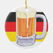 オクトーバーフェストビールとドイツ国旗 セラミックオーナメント (裏面)