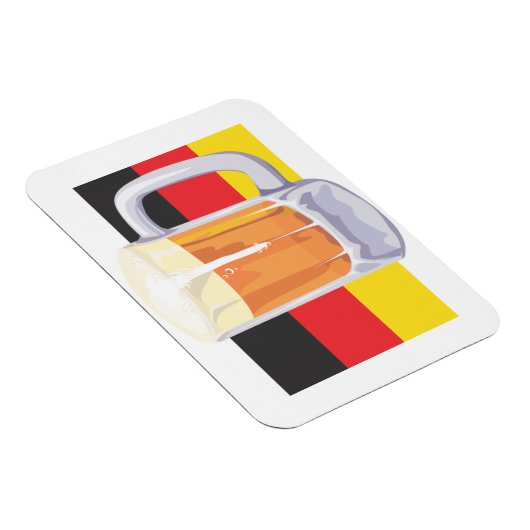 オクトーバーフェストビールとドイツ国旗 マグネット (右側)