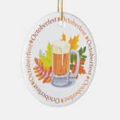オクトーバーフェストビールと紅葉 セラミックオーナメント (右)