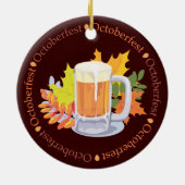 オクトーバーフェストビールと紅葉 セラミックオーナメント (裏面)