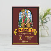 オクトーバーフェストビールケグメイド招待状 招待状 (スタンド正面)