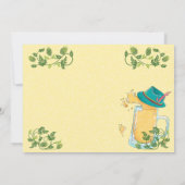 オクトーバーフェストビールスタインとアルパインハット 招待状 (裏面)