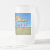 オクトーバーフェストビールスタイン フロストグラスビールジョッキ (正面右)