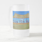 オクトーバーフェストビールスタイン フロストグラスビールジョッキ (正面左)