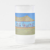 オクトーバーフェストビールスタイン フロストグラスビールジョッキ (中央)