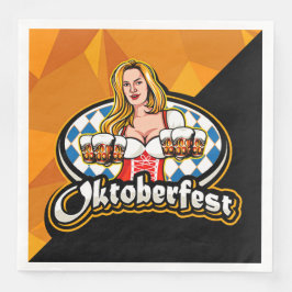 オクトーバーフェストビールスティーンズウーマンサービングパーティー