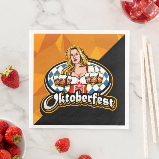 オクトーバーフェストビールスティーンズウーマンサービングパーティー (インサイチュ)