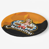 オクトーバーフェストビールスティーンズウーマンサービングパーティー9" ペーパープレート (アングル)